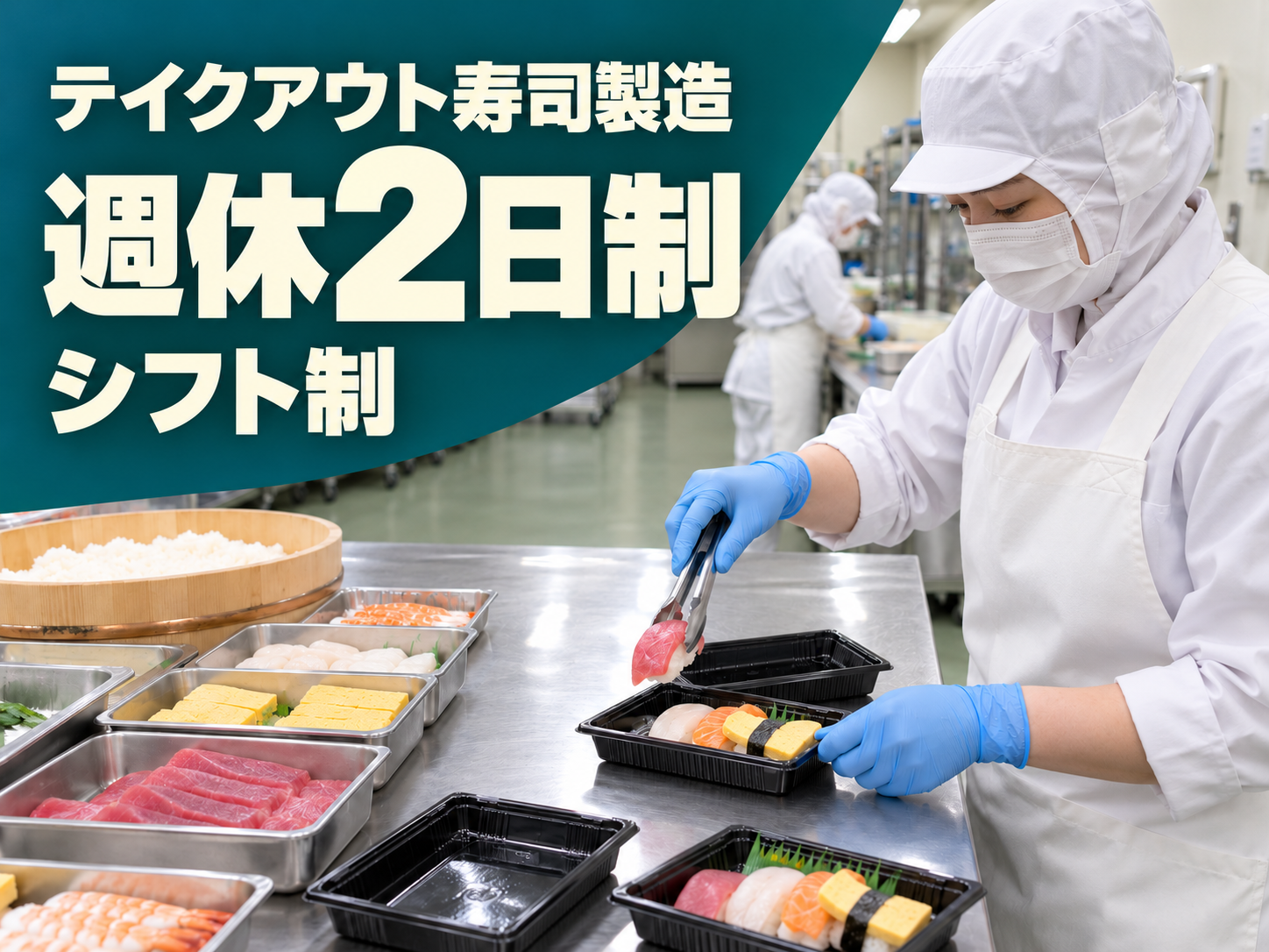 テイクアウト寿司をつくる仕事