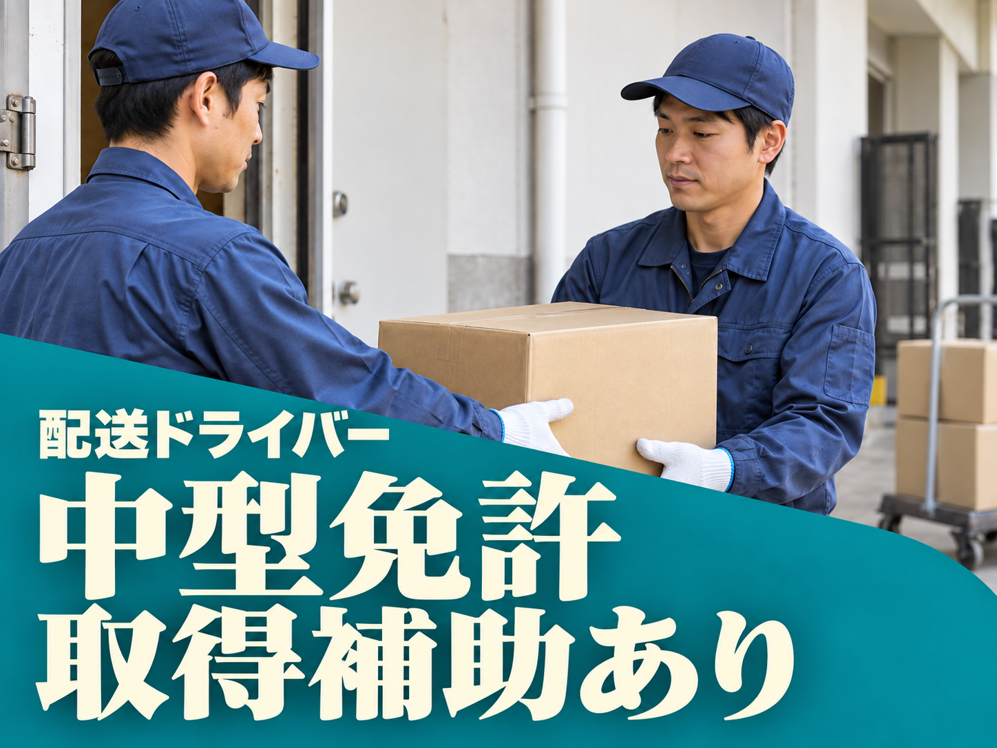 チームで荷物を届ける仕事🚚