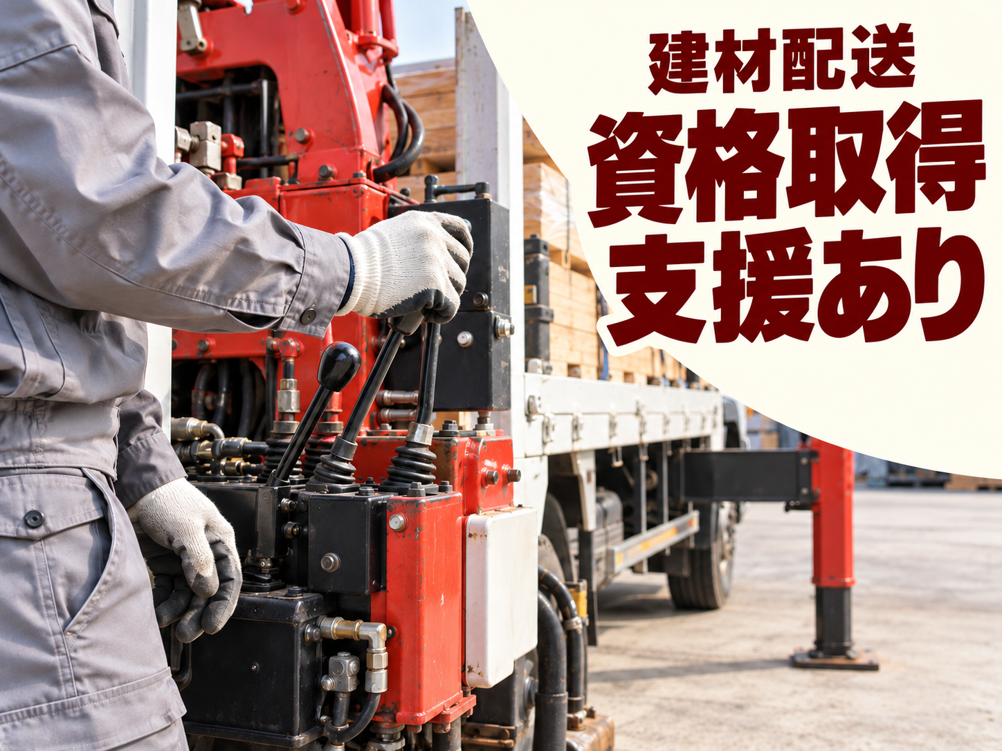 【未経験OK🔰】建材を運ぶトラックドライバー🚚