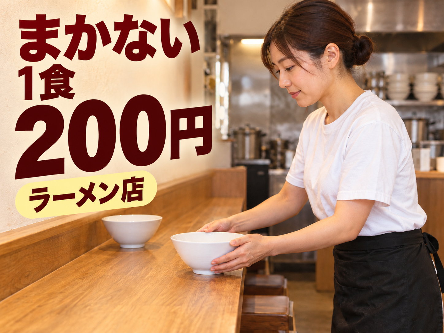 ラーメン店のホール・キッチンスタッフ