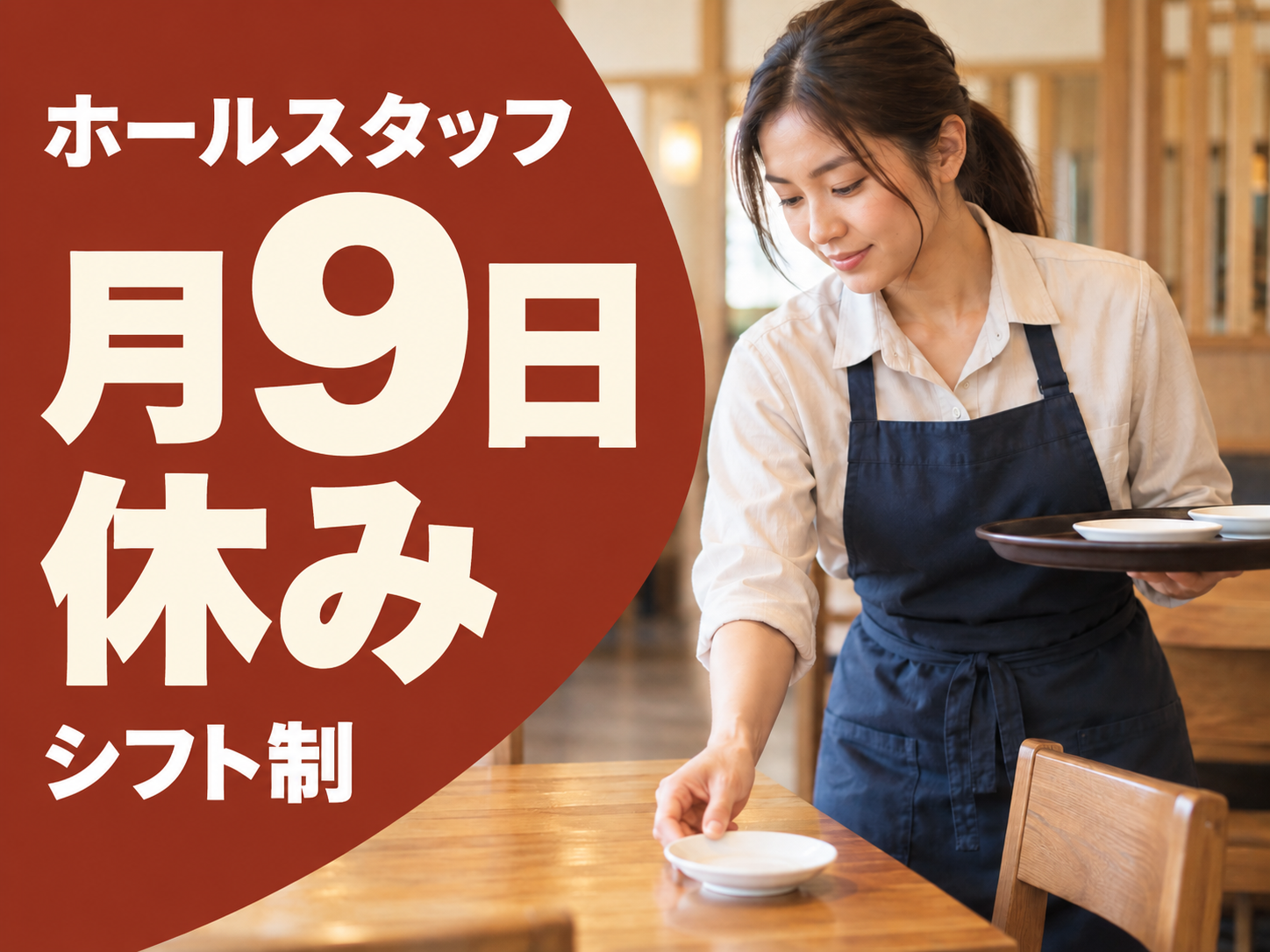 居酒屋のホールで接客・料理提供を担う仕事🍻