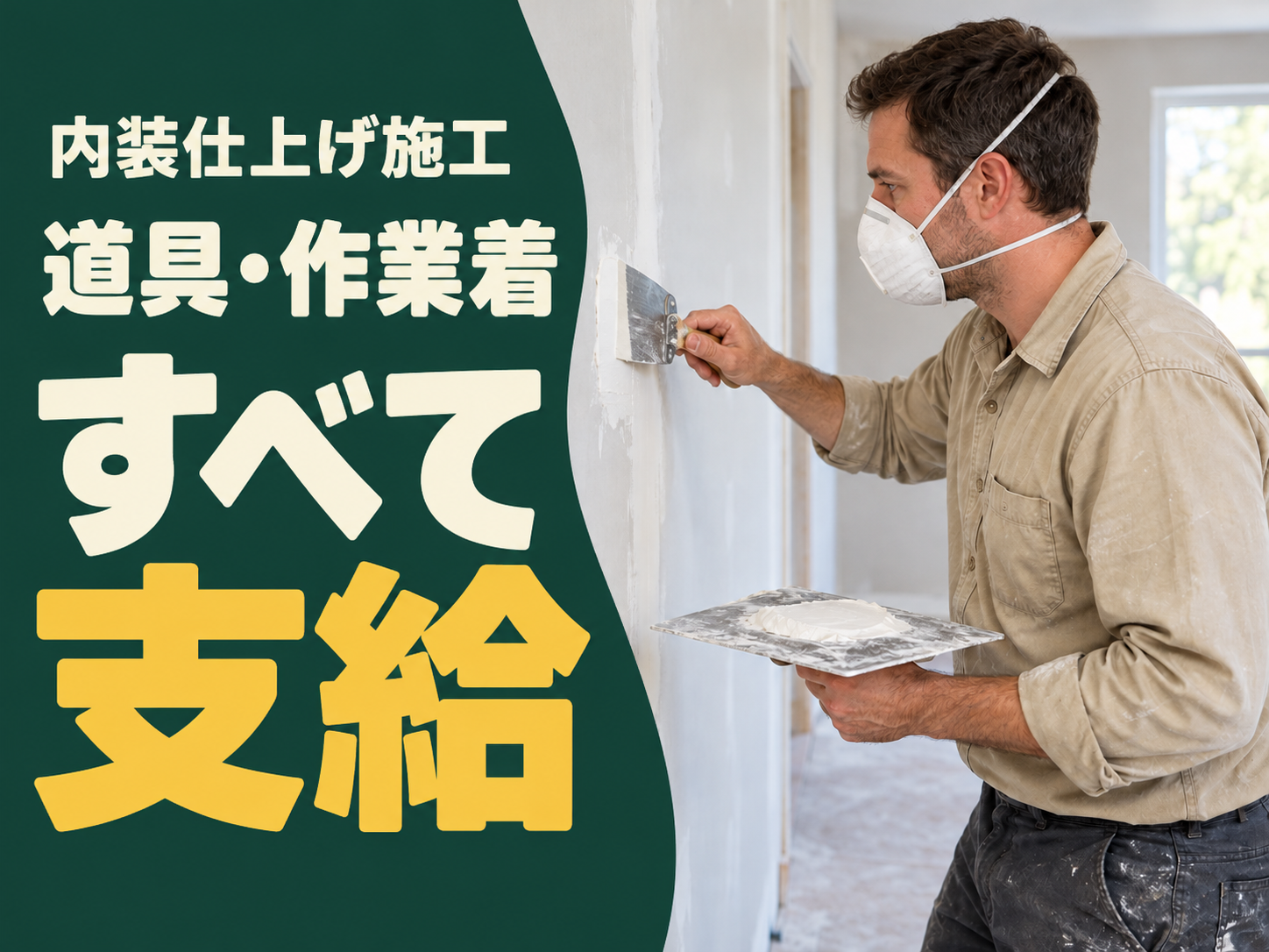 【寮あり🏠】新築・改修の内装仕上げと土工🪚