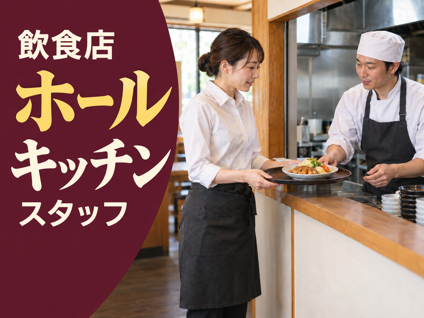 飲食店でホール・キッチンを担当🍽