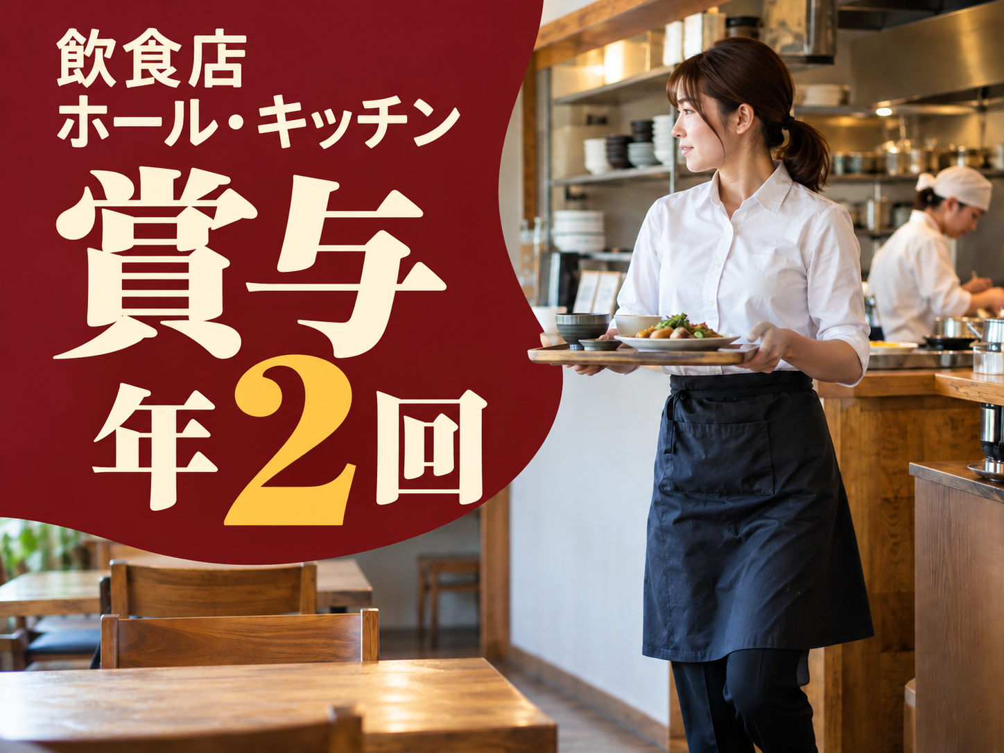 ホール・キッチン両方で活躍できる！